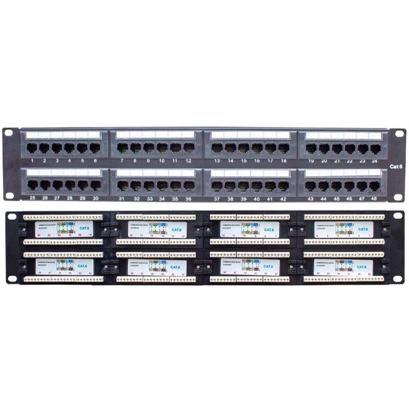 Powermaster PM-18501 48 Port UTP CAT6 Patch Panel