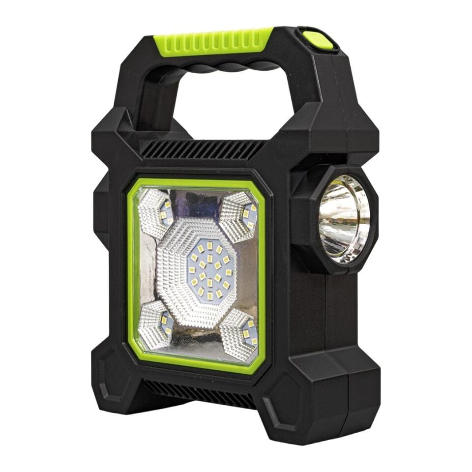 Powermaster JY-258C 3 Kademeli̇ Şarjlı Çok Fonksiyonlu Solar Işıldak