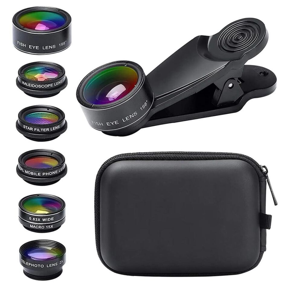 Ayt Powermaster PM-25951 Telefon Kamera 6 lı Lens Kiti Cep Telefonu Kamera Lensi