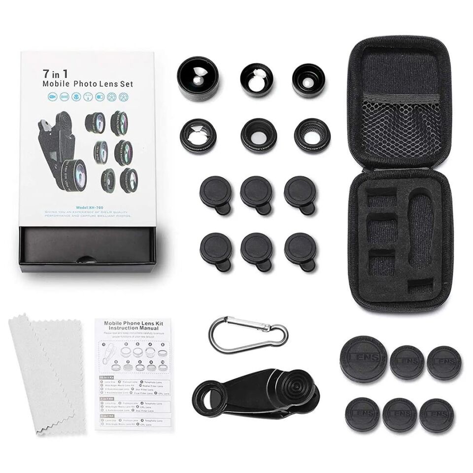 Ayt Powermaster PM-25951 Telefon Kamera 6 lı Lens Kiti Cep Telefonu Kamera Lensi