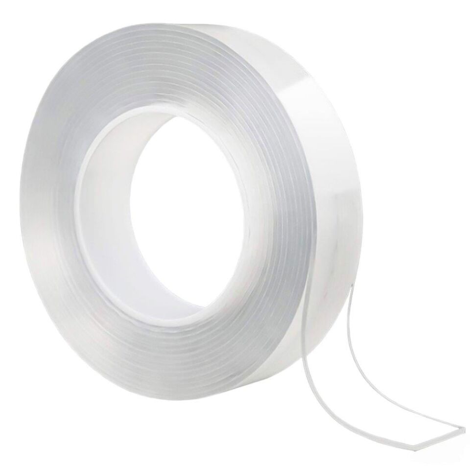 Sunup SN-24358 20Mm 3 Metre Çift Taraflı Nano Teknoloji Süper Yapıştırıcı Şeffaf Bant