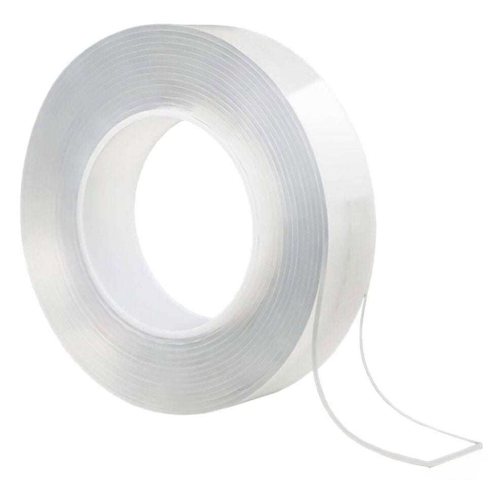 Sunup SN-24358 20Mm 3 Metre Çift Taraflı Nano Teknoloji Süper Yapıştırıcı Şeffaf Bant