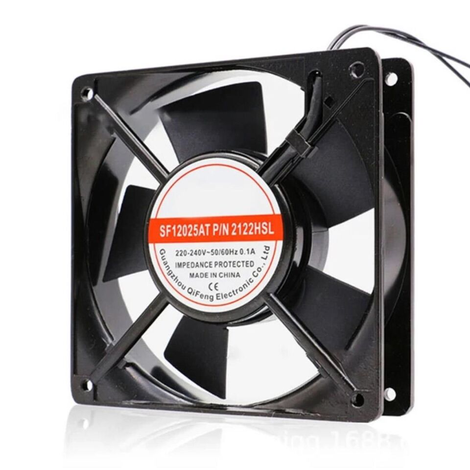Ayt Powermaster 120X120X25 mm 220 Volt Fan Bilgisayar Pc Kasa Soğutma Fanı Soğutucu Fan 12x12 Cm