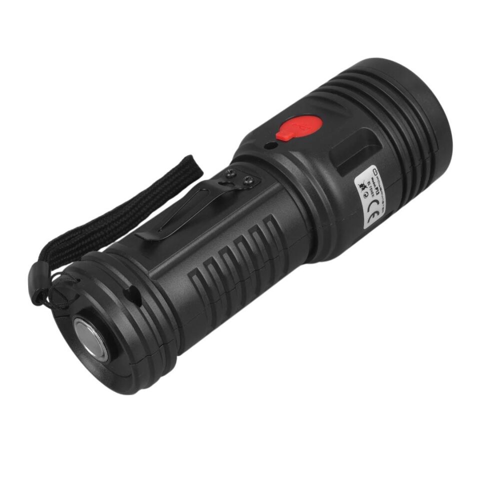 Ayt Powermaster Pm-26722 Plastik 4+2 Modlu Şarjlı 12 Ledli El Feneri Kamp Lambası Işıldak