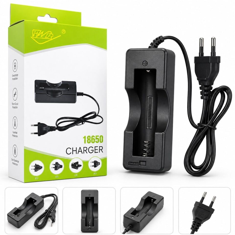 Ayt Powermaster 4.2 Volt 1000 Ma Li-on Pil Şarj Cihazı Aleti 18650 Uyumlu Model
