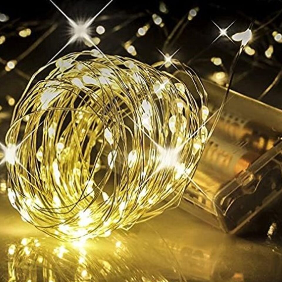 Ayt Powermaster 3xAA Pilli 4 Renkli Rgb Sabit 10 Metre Kablolu Bağ Led Aydınlatma Ağaç Süsleme Işığı