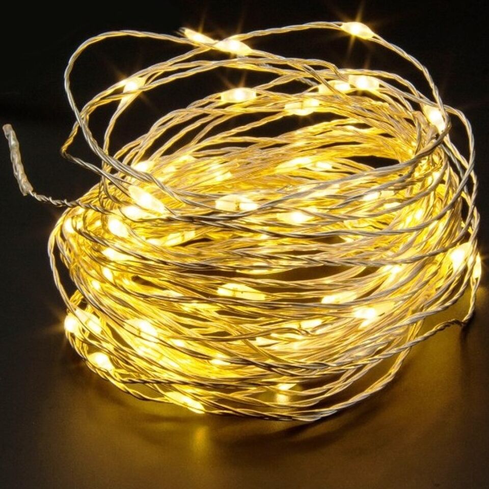 Ayt Powermaster 3xAA Pilli 4 Renkli Rgb Sabit 10 Metre Kablolu Bağ Led Aydınlatma Ağaç Süsleme Işığı