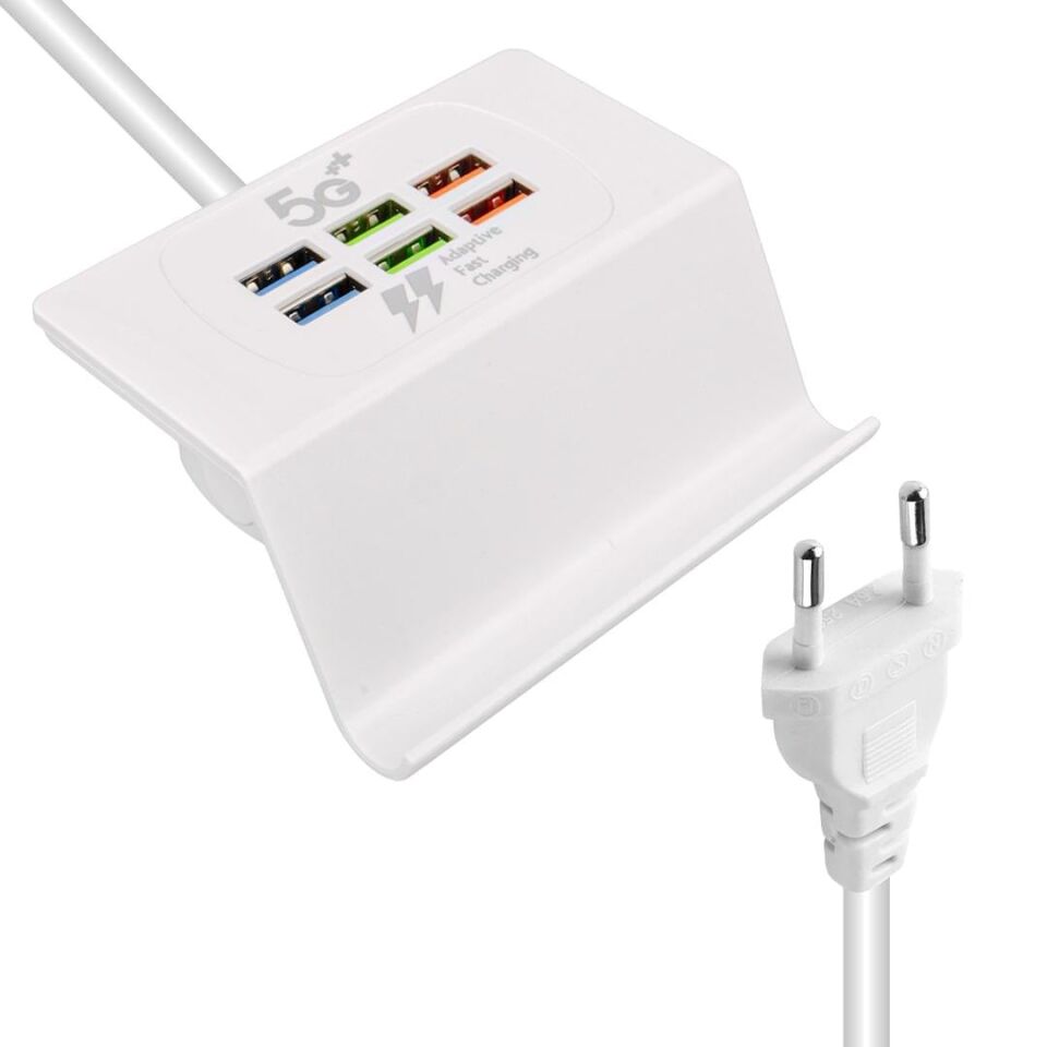 Powermaster 6 USB'li 3.1A Şarj Standı