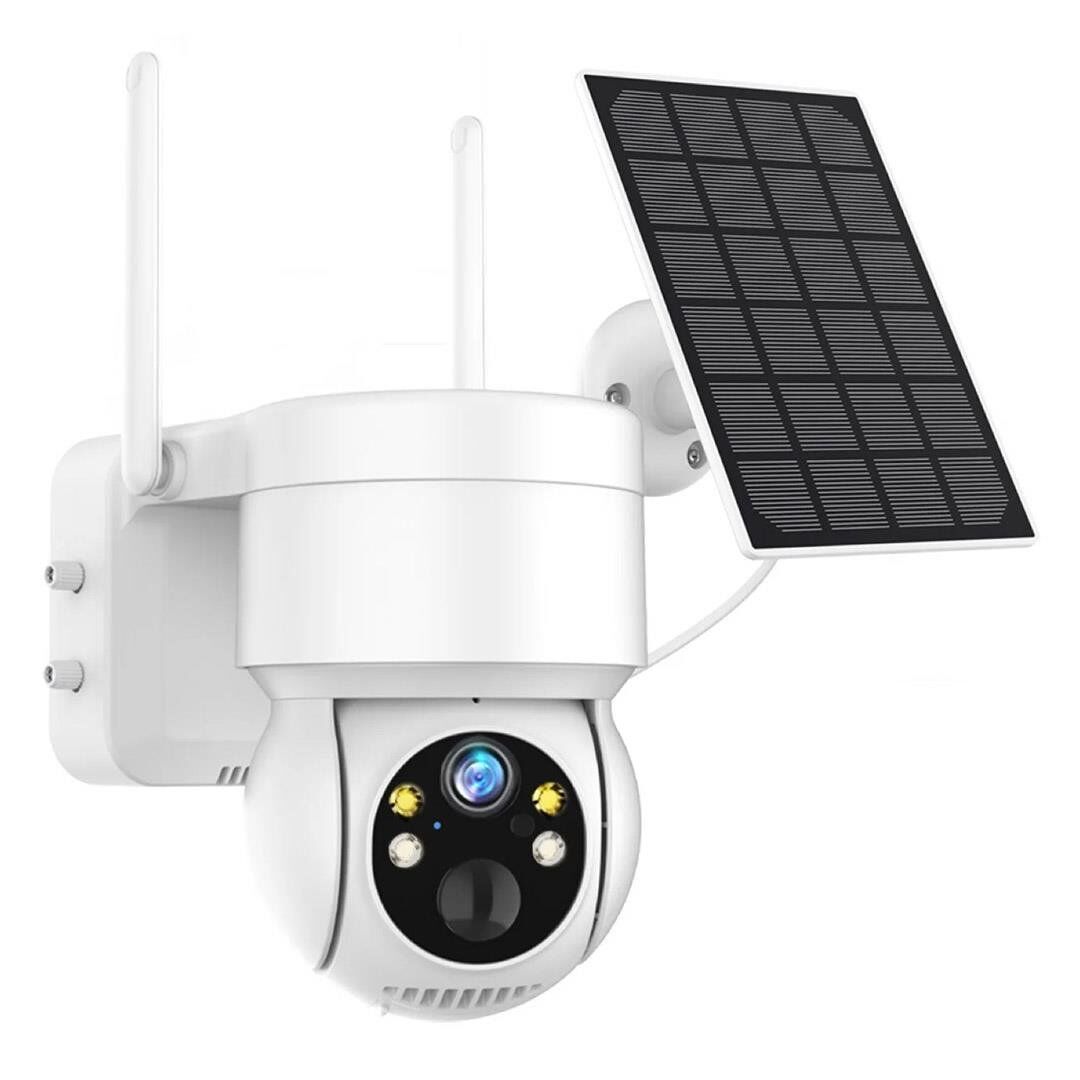 Powermaster Solar Güvenlik Kamerası Güneş Enerjili 4 Mp Dış Mekan Ip Kamera Gece Görüşlü