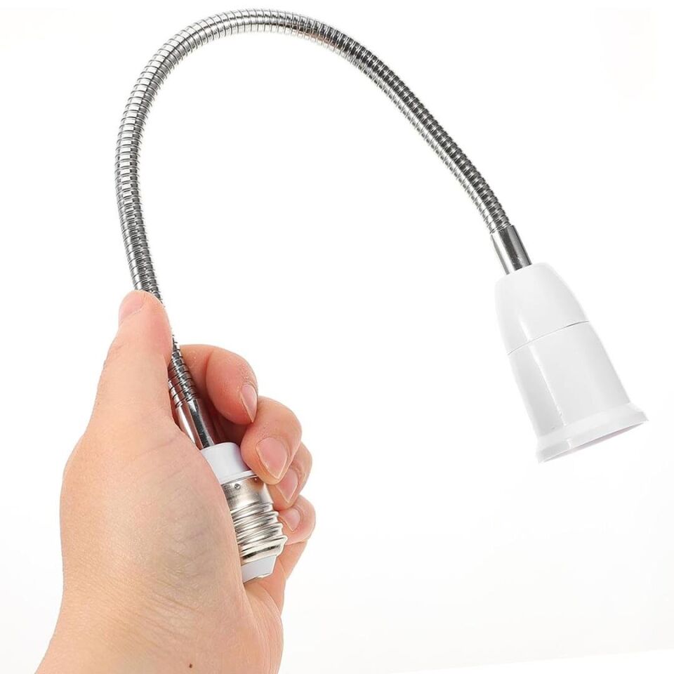 Powermaster PM-26714 Esnek E27 Lamba Tutucu Duy Lamba Ampul Uzatıcı 39.5 Cm