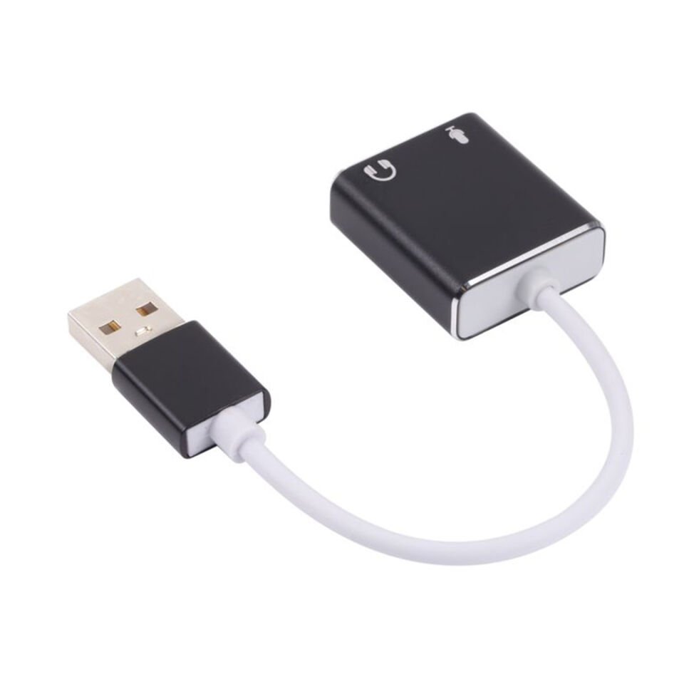Powermaster Usb 7.1 Ses Kartı Usb Girişini Mikrofon Kulaklık Girişine Çevirici Dönüştürücü