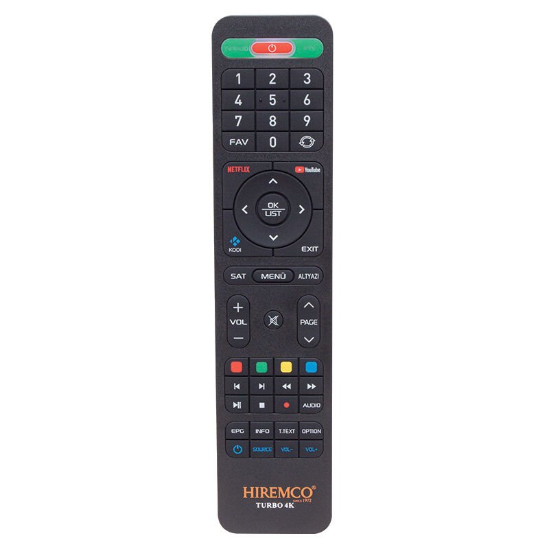 Weko Kr Hiremco Turbo 4K Netflix Youtube Tuşlu Hd Uydu Kumandası