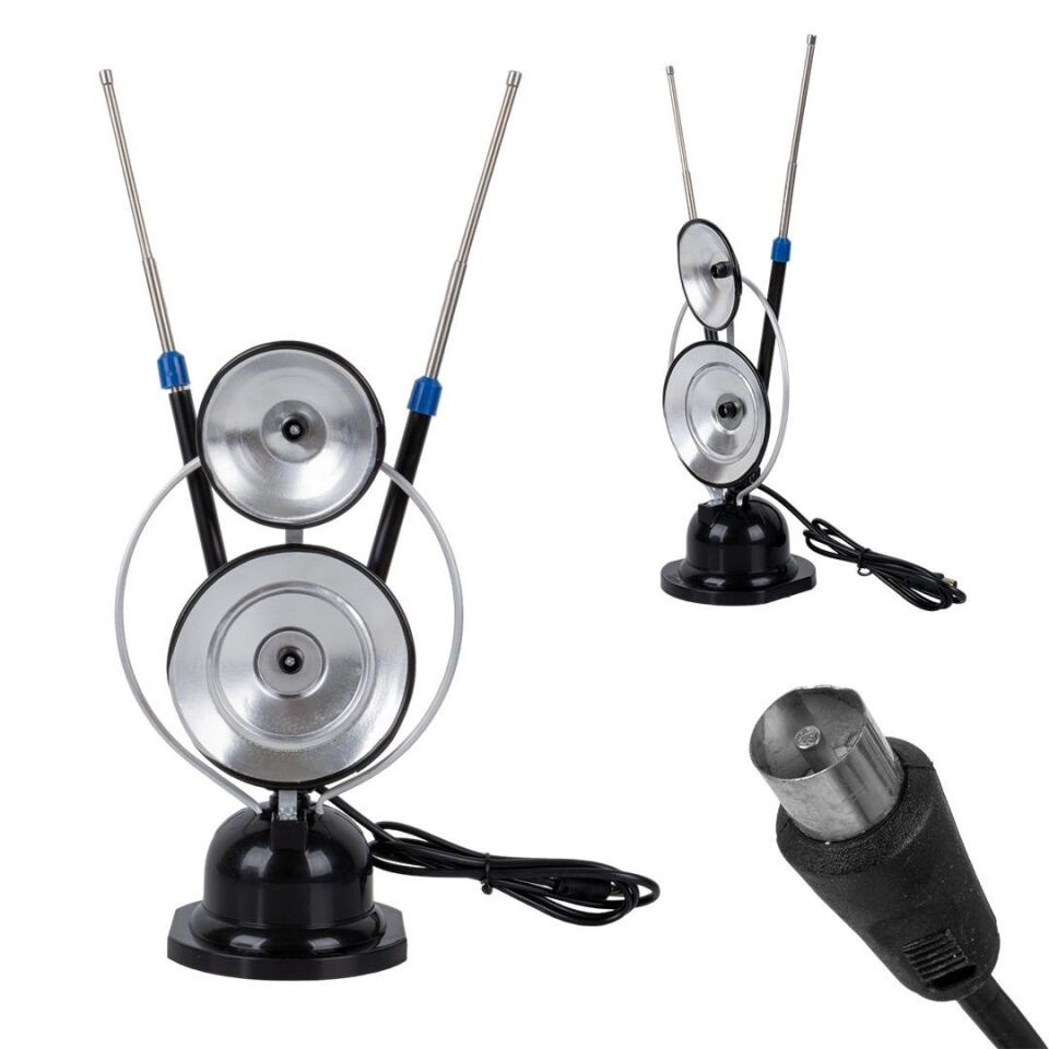 Ayt Pm-25024 Tv Üstü Eskş Tip Karasal Yayın Anteni Tüplü Tv Televizyon Anten