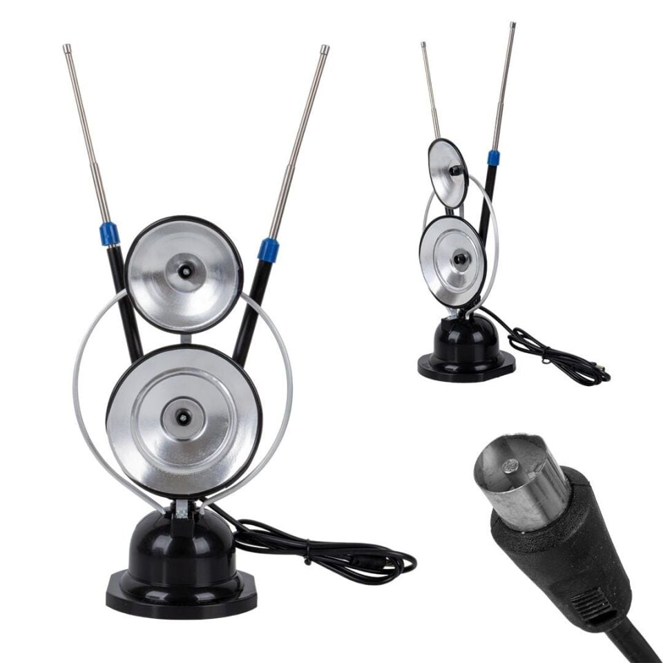 Ayt Pm-25024 Tv Üstü Eskş Tip Karasal Yayın Anteni Tüplü Tv Televizyon Anten