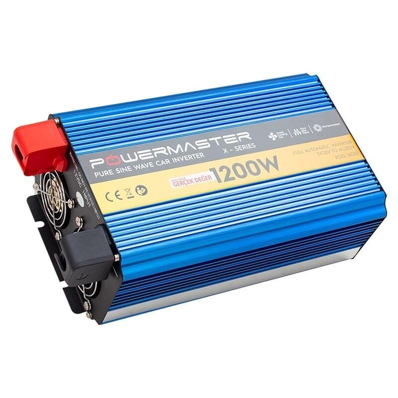 Powermaster 12 Volt 1200 Watt Pure Sinus Wave İnverter PWR-1200