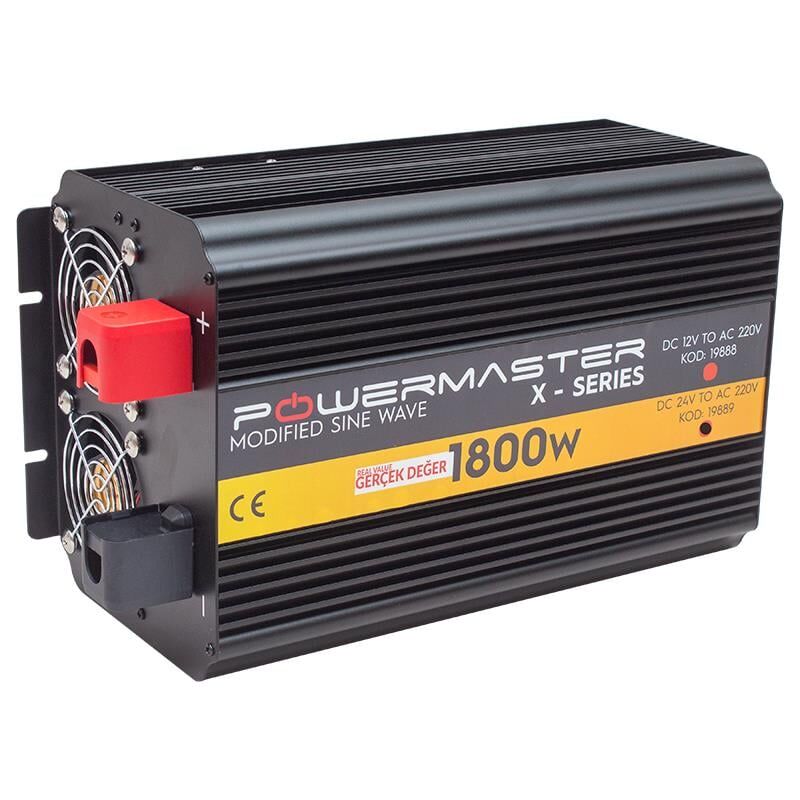 Powermaster 24-220V 24 Volt 1800 Watt Modified Sinus İnverter PWR1800-24
