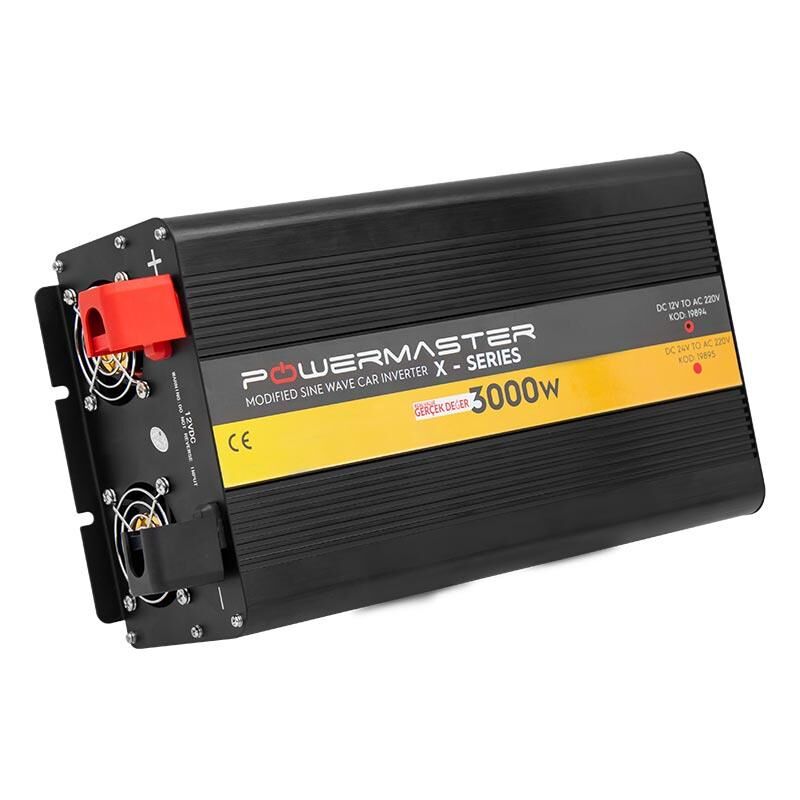 Powermaster 12-220V 12 Volt 3000 Watt Modified Sinus İnverter PWR3000-12