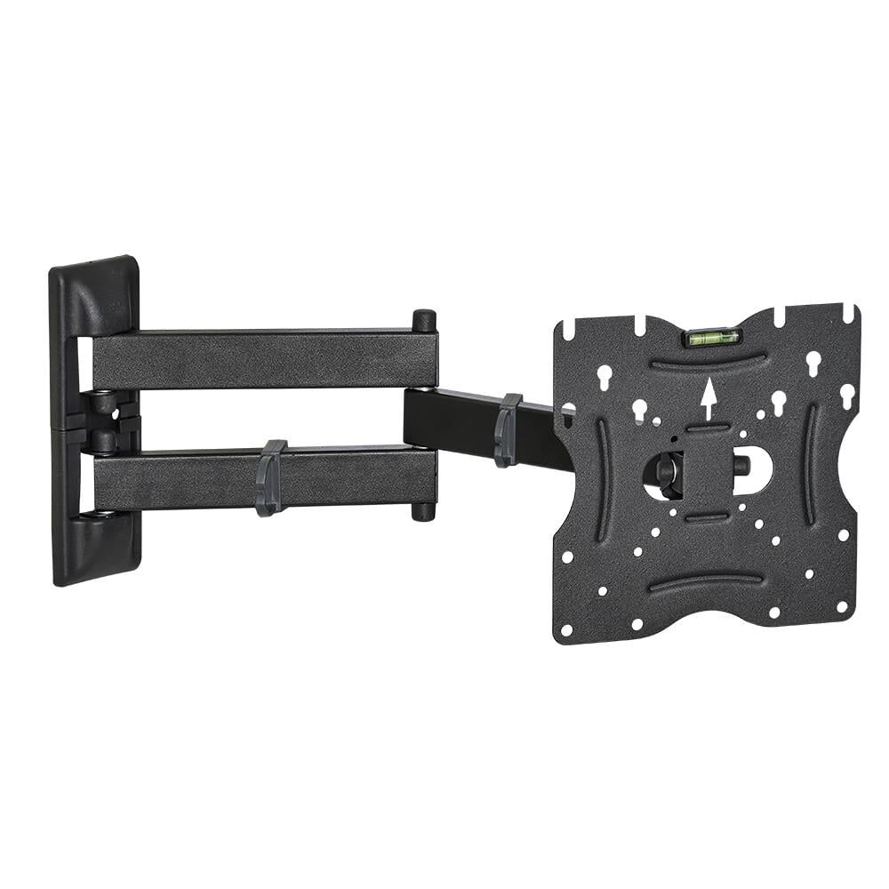 Ayt 22-49 İnç Hareketli Siyah LCD LED TV Monitör Duvar Askı Aparatı 55-124 Ekran Arası 30 Kg Taşır