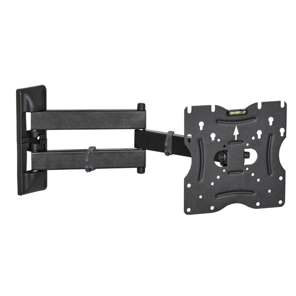 Ayt 22-49 İnç Hareketli Siyah LCD LED TV Monitör Duvar Askı Aparatı 55-124 Ekran Arası 30 Kg Taşır