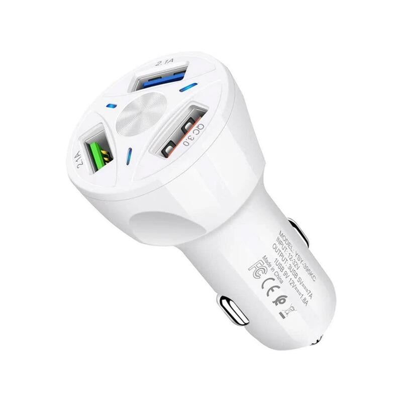 Powermaster TE-091 3 lü Usb Çakmaklık QC 3.0 Hızlı Araç Şarj Cihazı Oto Çakmaklık Şarj Aleti