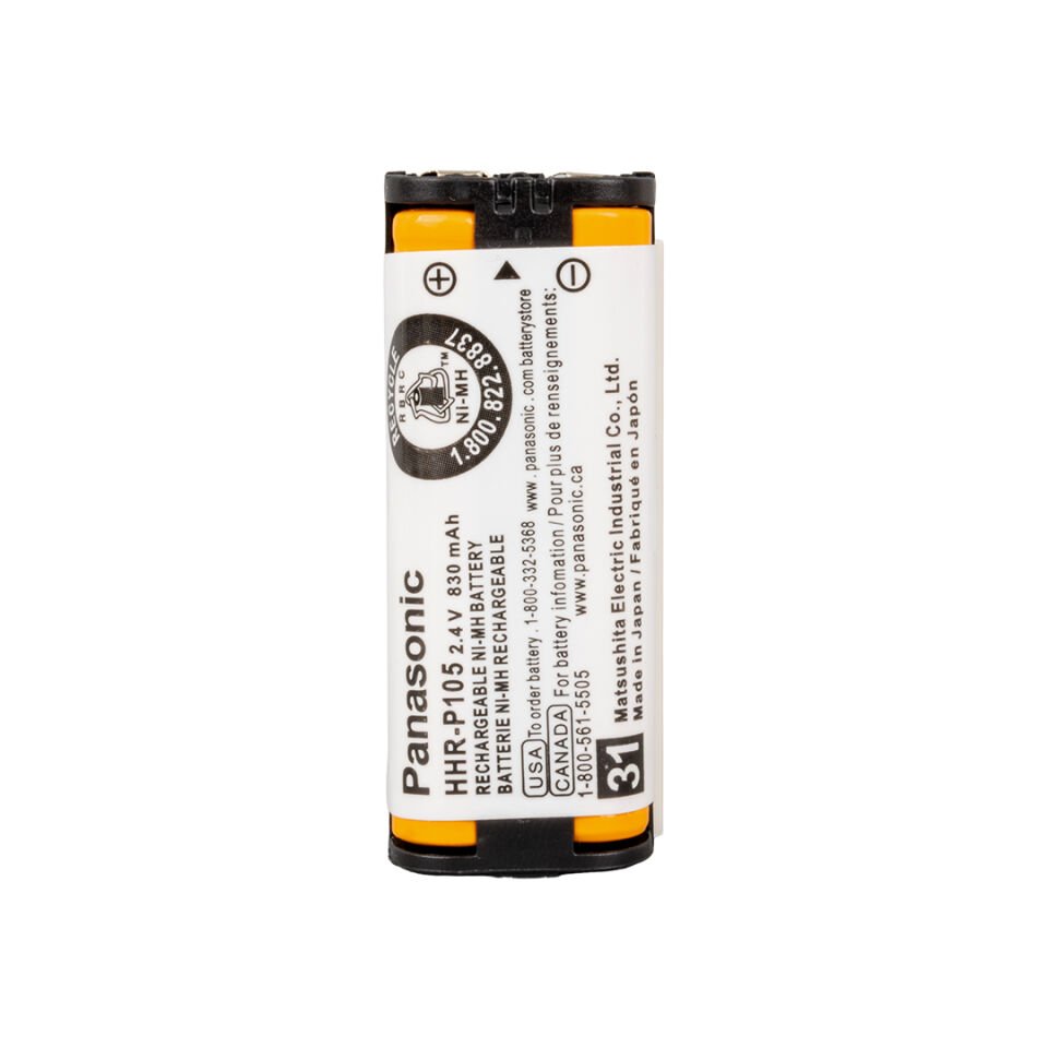 Powermaster PM-20119 2.4V 600 mAh Telsiz Telefon Pili HHR-P105 MP105 KX-TG3021 KX-TG3032B Modellerine Uyumludur