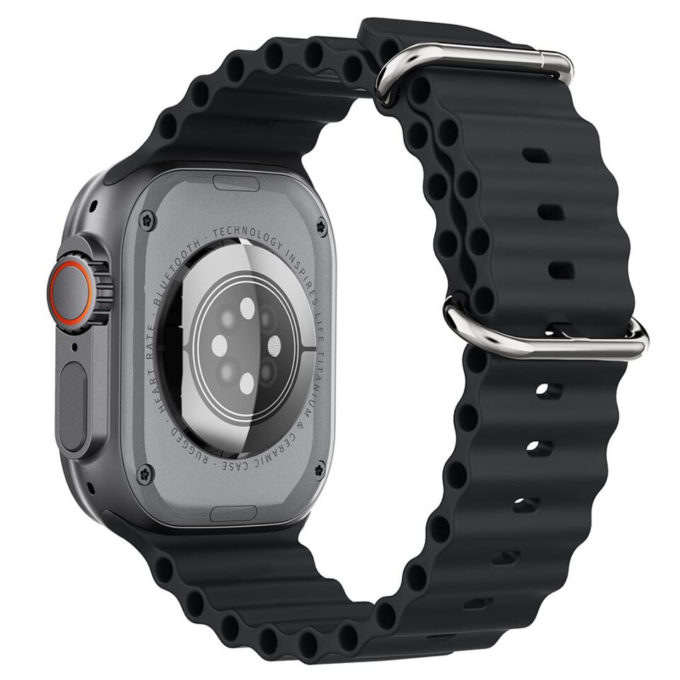 Hytech W69 Watch IOS Ve Android Uyumlu Mactive 2.05 İnç Geniş Ekranlı Siyah Akıllı Saat
