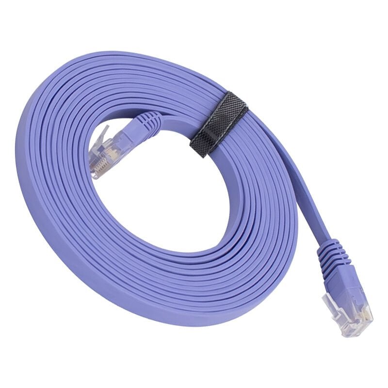 Powermaster Cat6 Ethernet Network İnternet Kablosu Yassı Flat Kablo 3 Metre