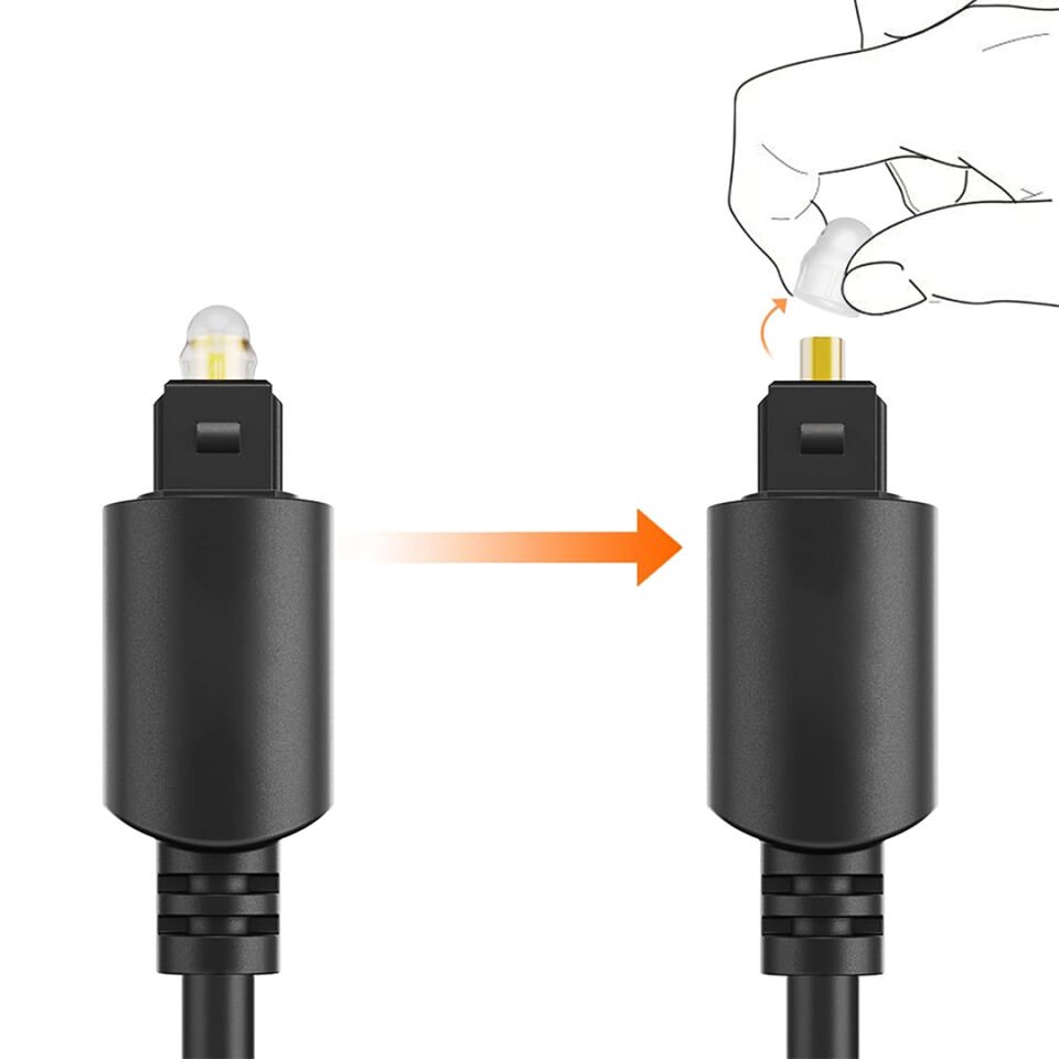 Ayt Dijital Ses Kablosu Fiber Optik Kablo 1M Metre Toslink Audio