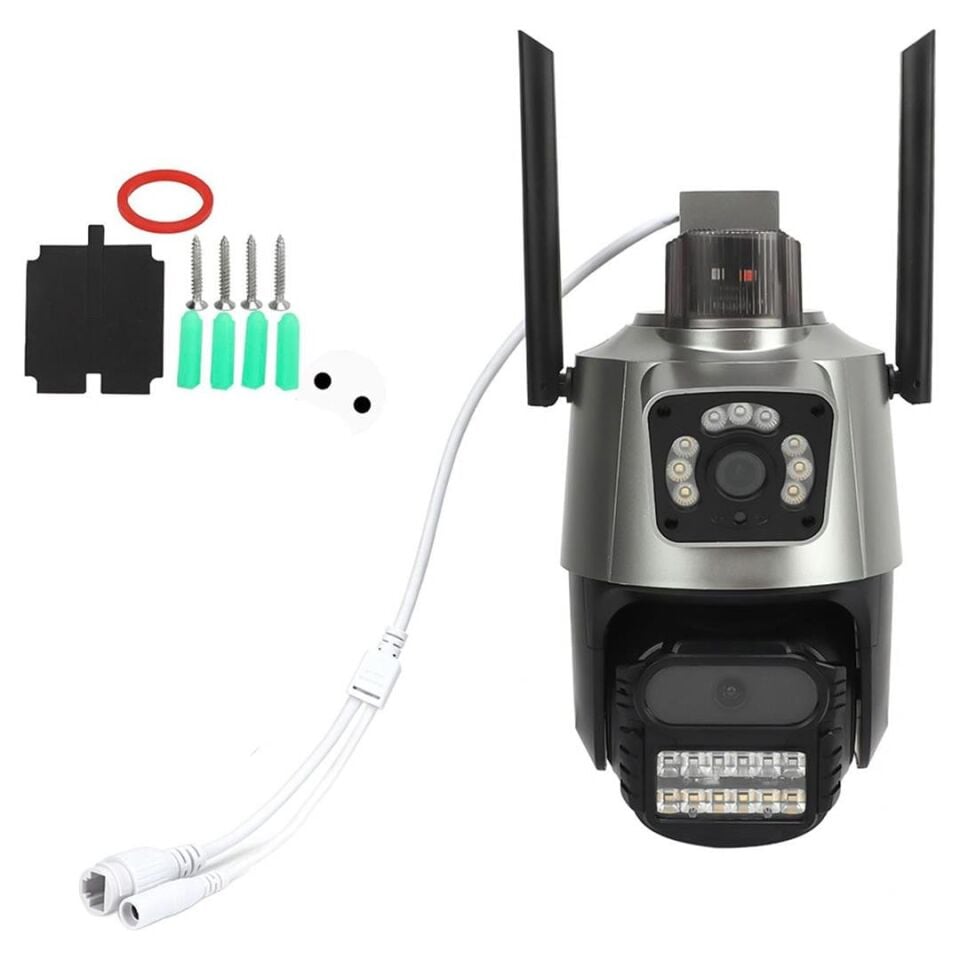 Ayt Powermaster PM-26197 1080P Wifi Poe Kamera 6 MP iCSee Destekli İp Güvenlik Kamerası Cep Telefonundan İzlenebilen