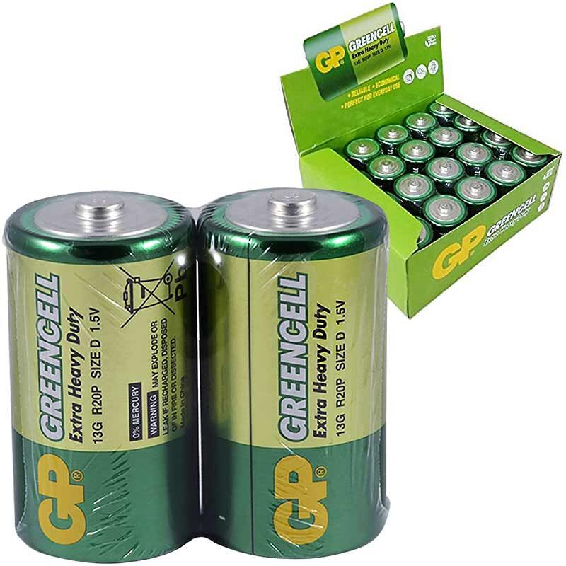 GP 13G 2S2 R20 Büyük D Boy Pil 20'li Paket