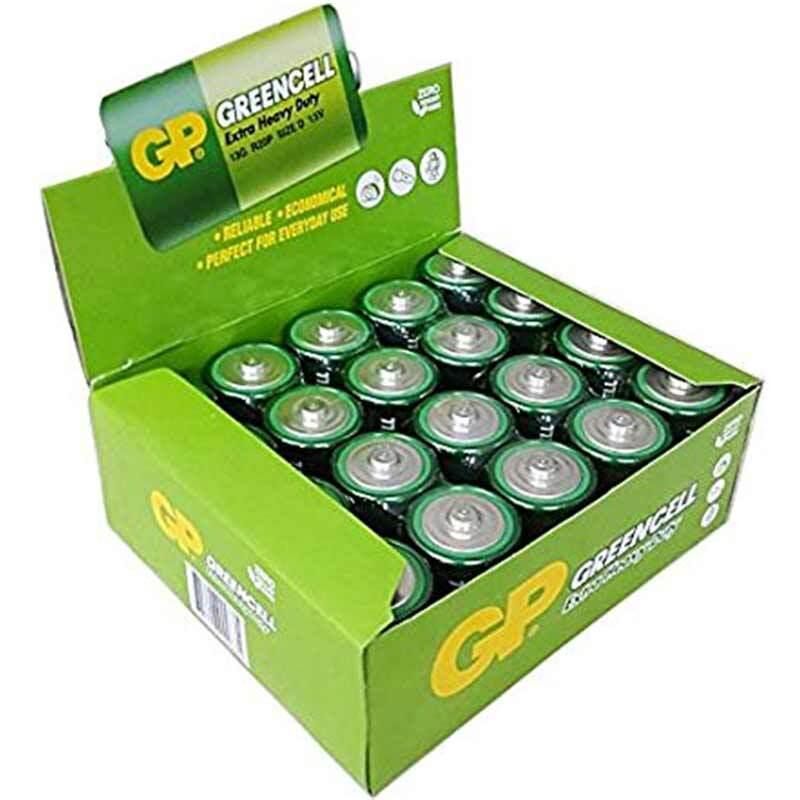GP 13G 2S2 R20 Büyük D Boy Pil 20'li Paket