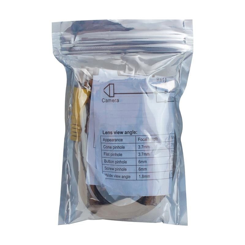 Powermaster Pm-19307 3.7 MM 2 Mp 1080P Yuvarlak Tip Mini Kamera Giz li Dvr Kayıt Cihazı Monitör Kamerası