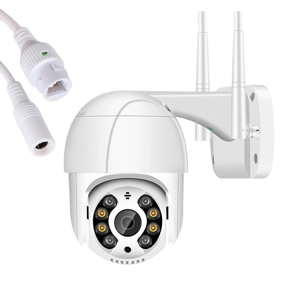 Ayt Powermaster PM-26198 Dış Mekan Wifi Poe Ethernet Kamera 4 MP 1080P icsee Destekli İp Güvenlik Kamerası Cep Telefonundan İzlenen