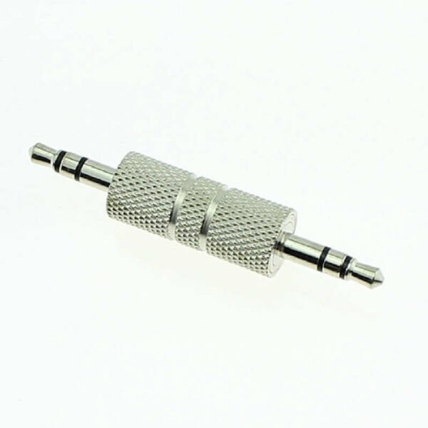 Powermaster 3.5 Mm Erkek Erkek Metal Jack Stereo Birleştirici Tam İletken Soket