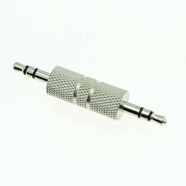 Powermaster 3.5 Mm Erkek Erkek Metal Jack Stereo Birleştirici Tam İletken Soket