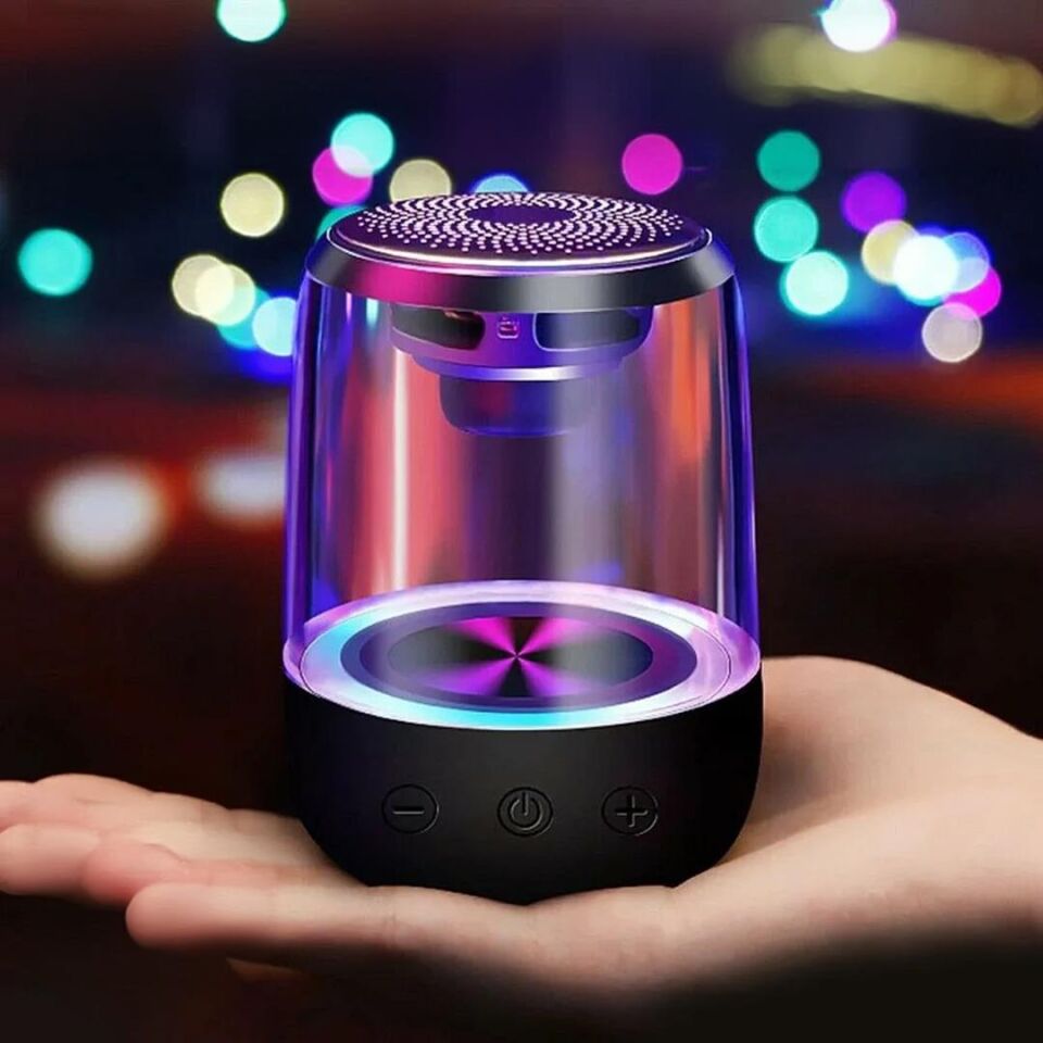 Magicvoice Mv-24695 600 Mah Taşınabilir Rgb Mikrofonlu Aux Tf Kart Bluetooth 3 Watt Mini Speaker Hoparlör Ses Bombası