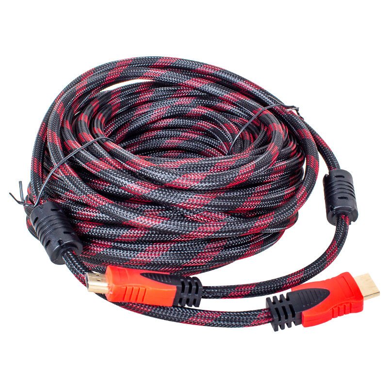 Powermaster 20 Metre Örgülü HDMI Kablosu 1.4 Versyon 3D Ultra Hd Destekli