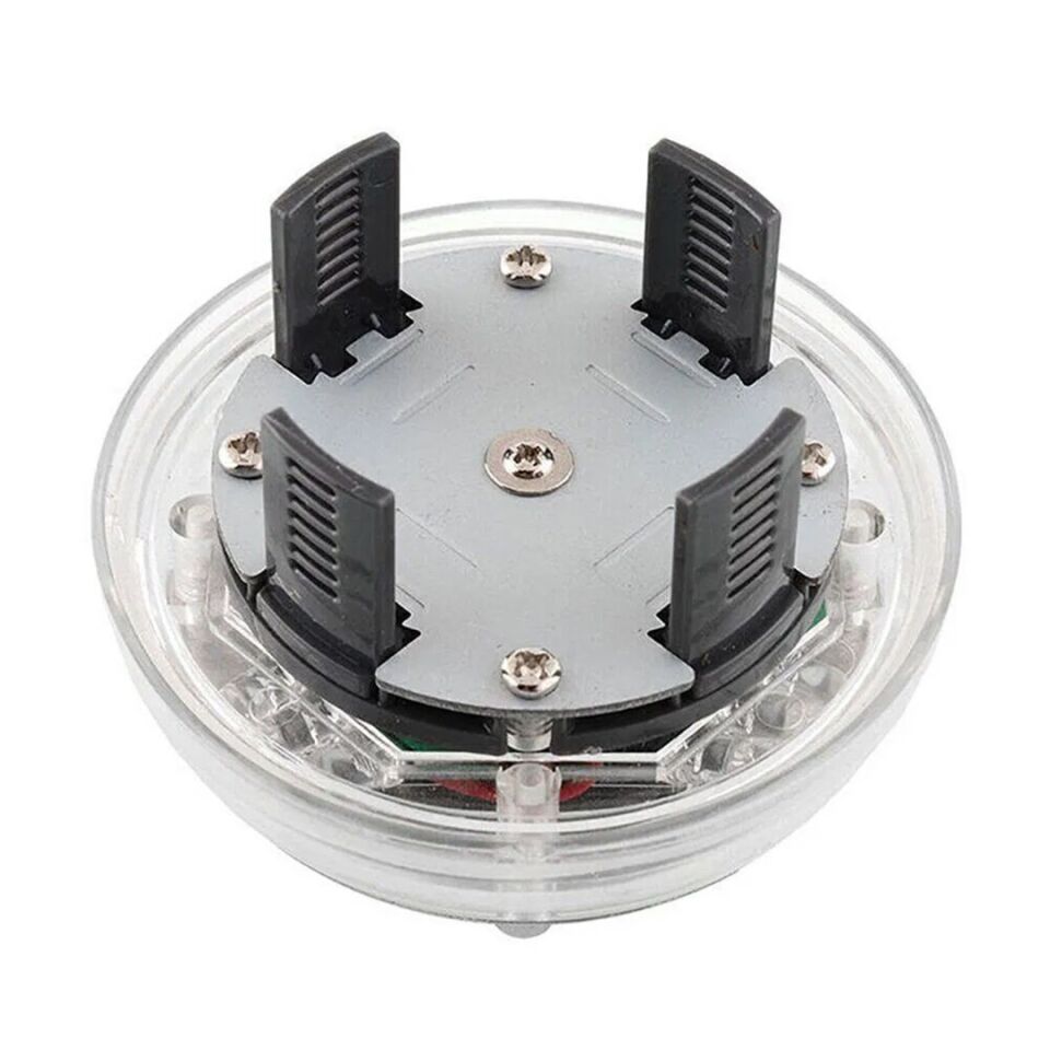 Ayt Sunup Led Işıklı Araba Tekerlek Göbek Kapağı 12 Led 4 Renk 6.5x6.5x4.5cm Oto Jant Ortası Kapak