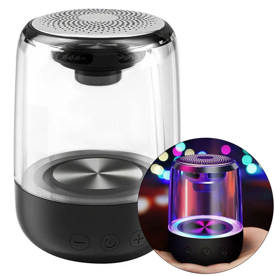 Magicvoice Mv-24695 600 Mah Taşınabilir Rgb Mikrofonlu Aux Tf Kart Bluetooth 3 Watt Mini Speaker Hoparlör Ses Bombası