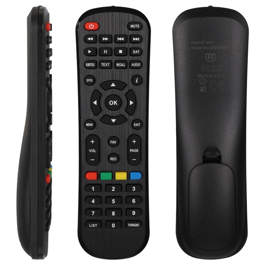 WEKO KR SKYTECH LIST TUŞLU ST-19200 HD/SUNNY AT-14850 UYDU KUMANDASI