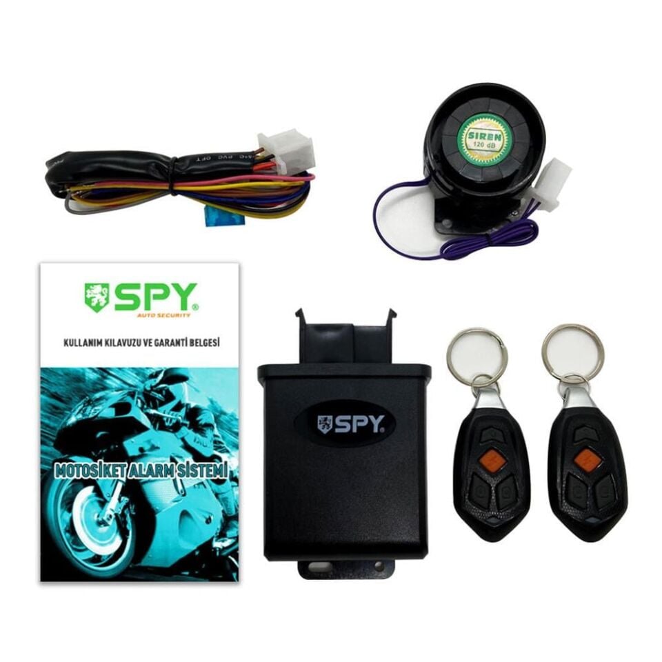 Ayt Powermaster PM-22738 Yüksek Sesli Motosiklet Güvenlik Alarm Sistemi 120 Desibel Ses 2 Kumandalı Morosikler Alarmı