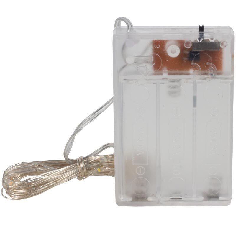 Powermaster Pilli 5 Metre Kablolu Bağ Led Ağaç Süsleme Dekor Led Lamba Aydınlatma