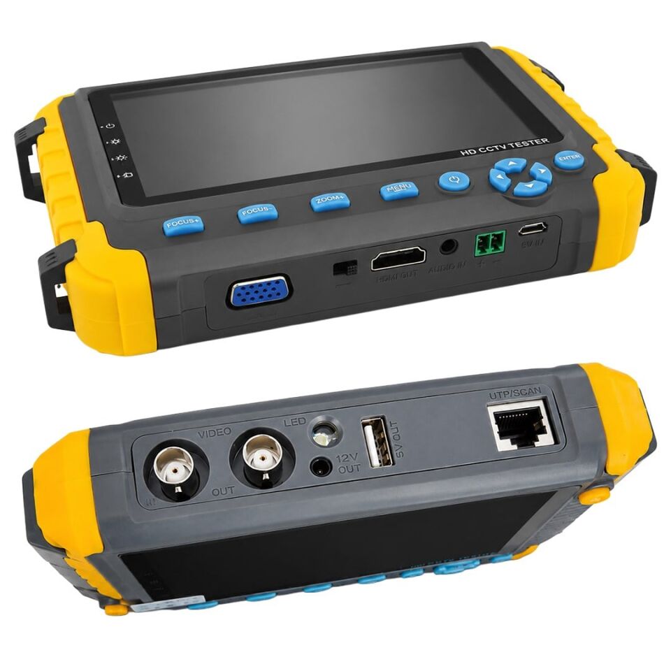 Magbox MG-13400 5.0'' HD CCTV Kamera Test Cihazı (AHD/TVI/CVI/CVBS, PTZ Kontrolü, UTP Kablo Ve Güç Çıkışlı)