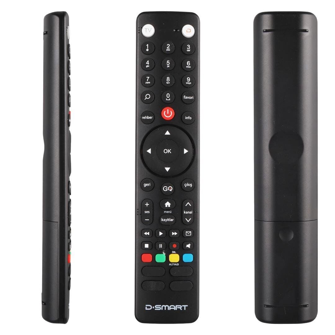 Weko D-Smart Yeni Seris GO Tuşlu HD Uydu Alıcı Kumandası