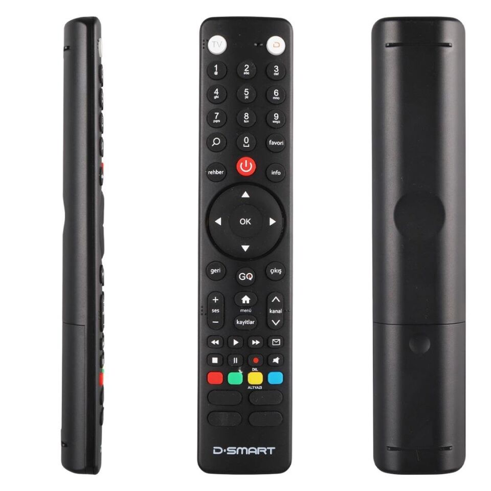 Weko D-Smart Yeni Seris GO Tuşlu HD Uydu Alıcı Kumandası