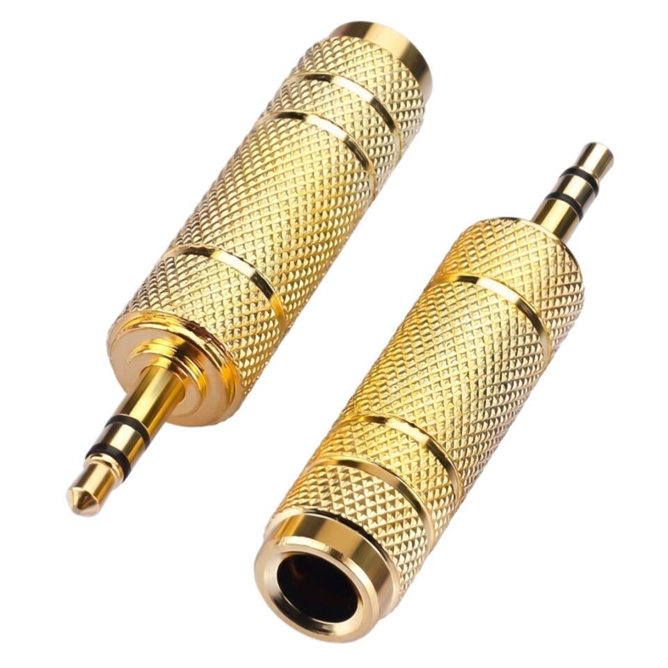 Powermaster PM-29964 3.5 Mm Stereo Erkek-1 Dişi 6.3 Mm Metal Jack (6.3 Mm-3.5Mm Çevirici)