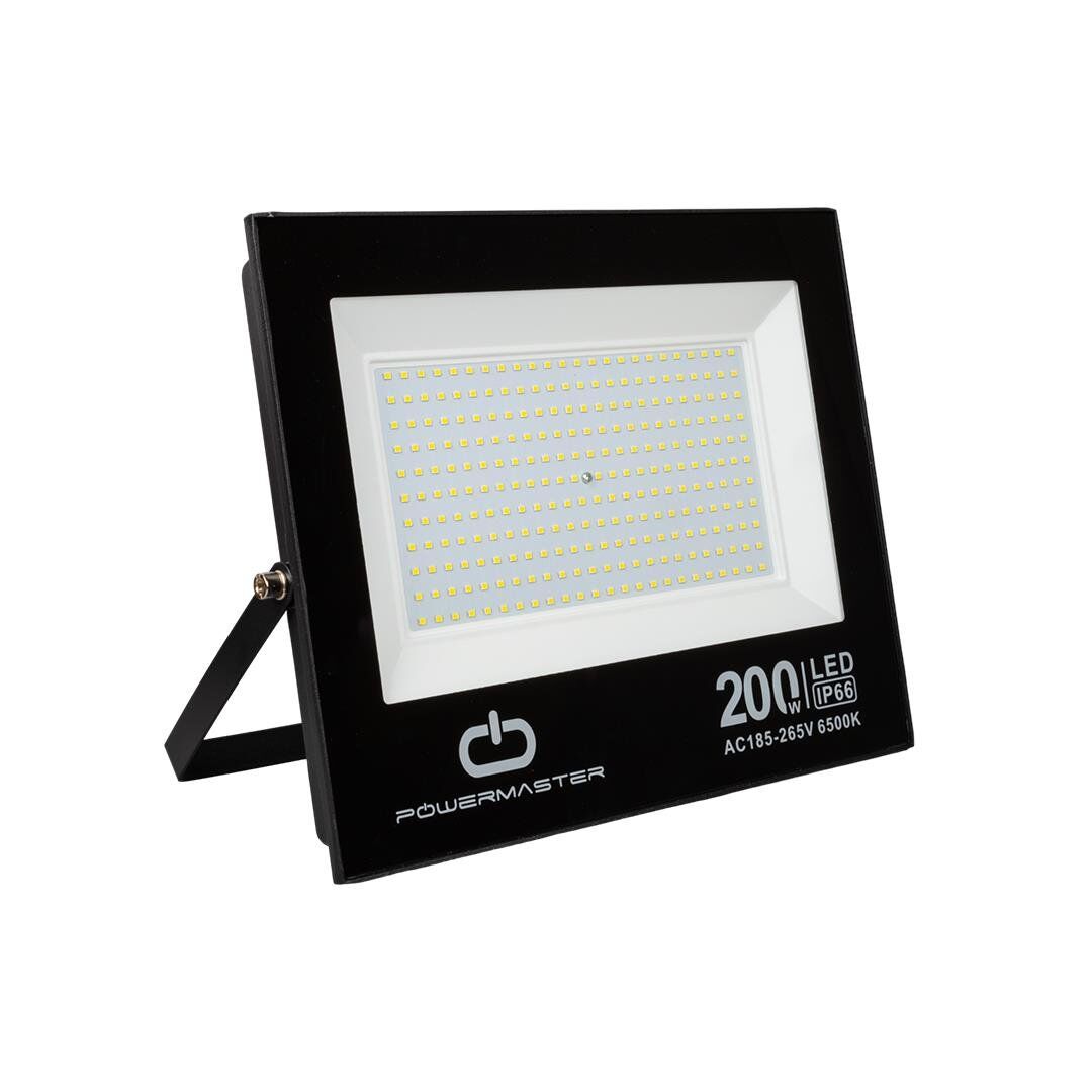 Powermaster Pm-22583 200 Watt 220 Volt Beyaz 6500K İp66 120 Derece Işık Açısı Slim Kasa ed Projektör Aydınlatma