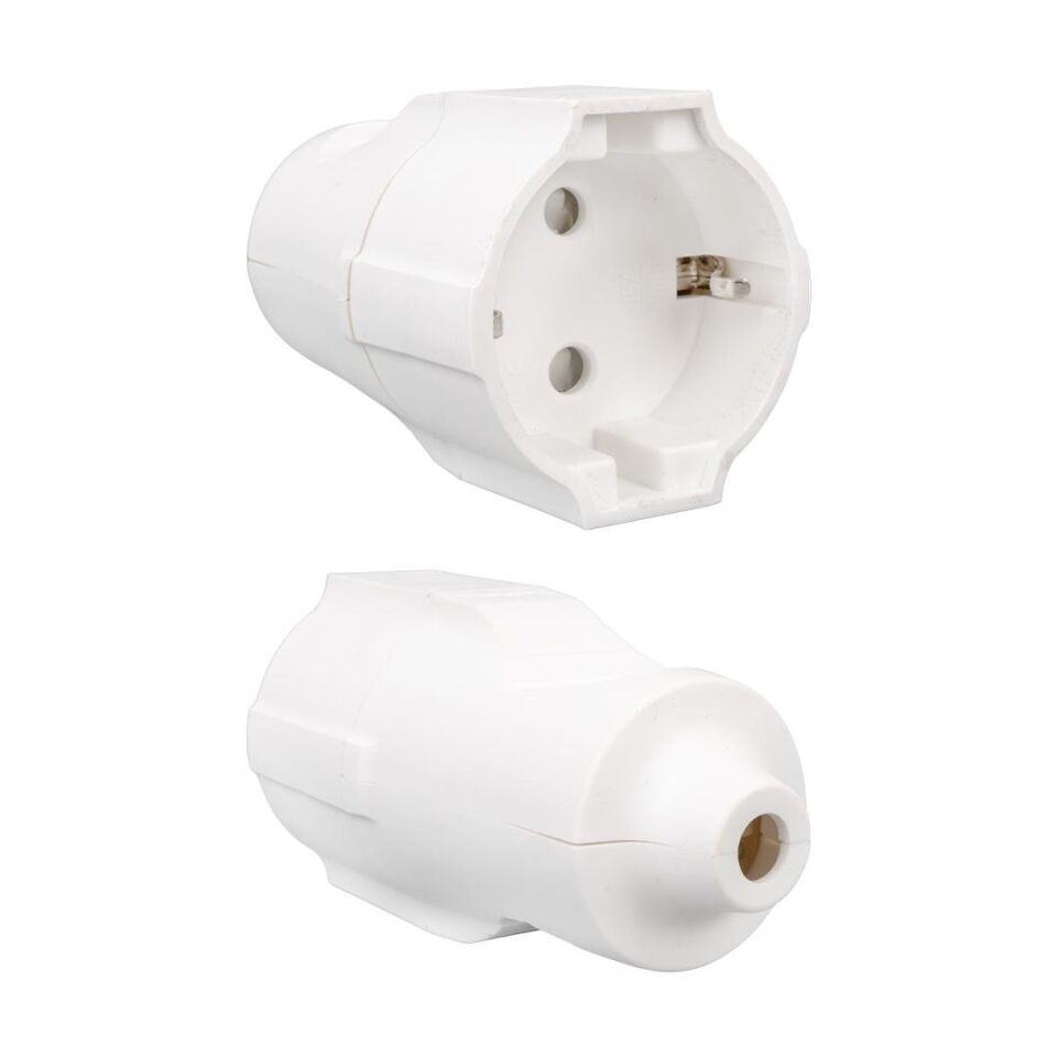 Vea VE-B222W Blisterli Dişi Fiş Uzatma Fiş Priz Başlığı 3500 Watt Güç Kapasiteli