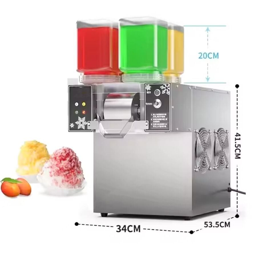 Ayt Jwbetter Kokteyl Milkshake Buz Kar Yapma Makinesi Ticari 4 Renkli Soğuk Makinası AC220V ZB-XBJ124FZ