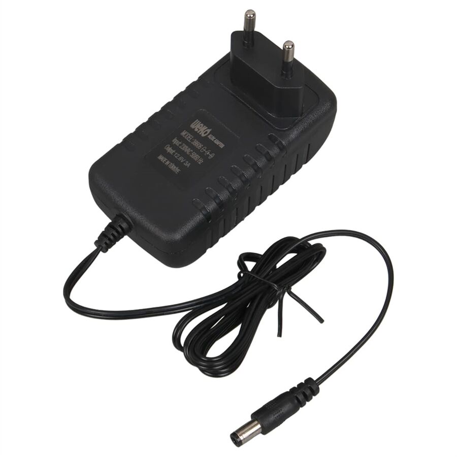 Weko WK-38606 Yerli Üretim 12.6 Volt - 3 Amper 5.5*2.5 Mm Uçlu Ledli Priz Tipi Şarj Adaptörü